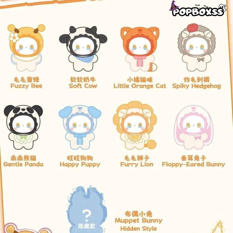 Emma Fuzzy Family Squishy Series Plush Dolls. Blind Box - POP BOX