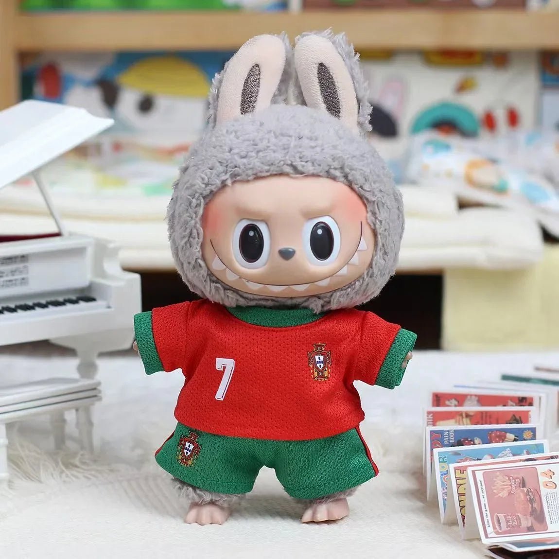 First. second and third generation labubu baby clothes football jersey(No Dolls) - POP BOX