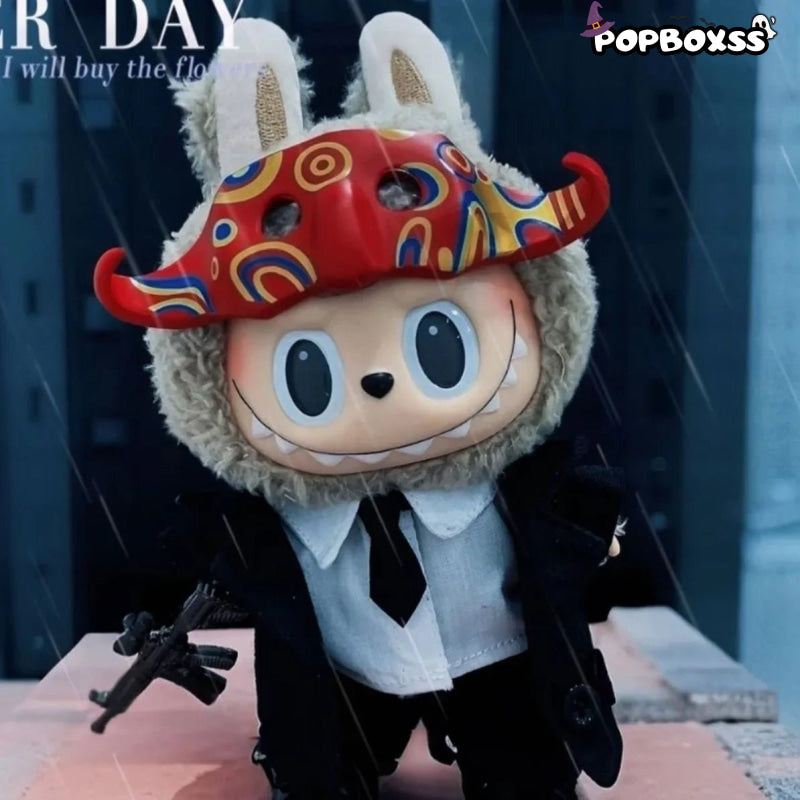 First. second and third generation labubu doll clothes black suit accessories mafia azu suit(No Dolls) - POP BOX