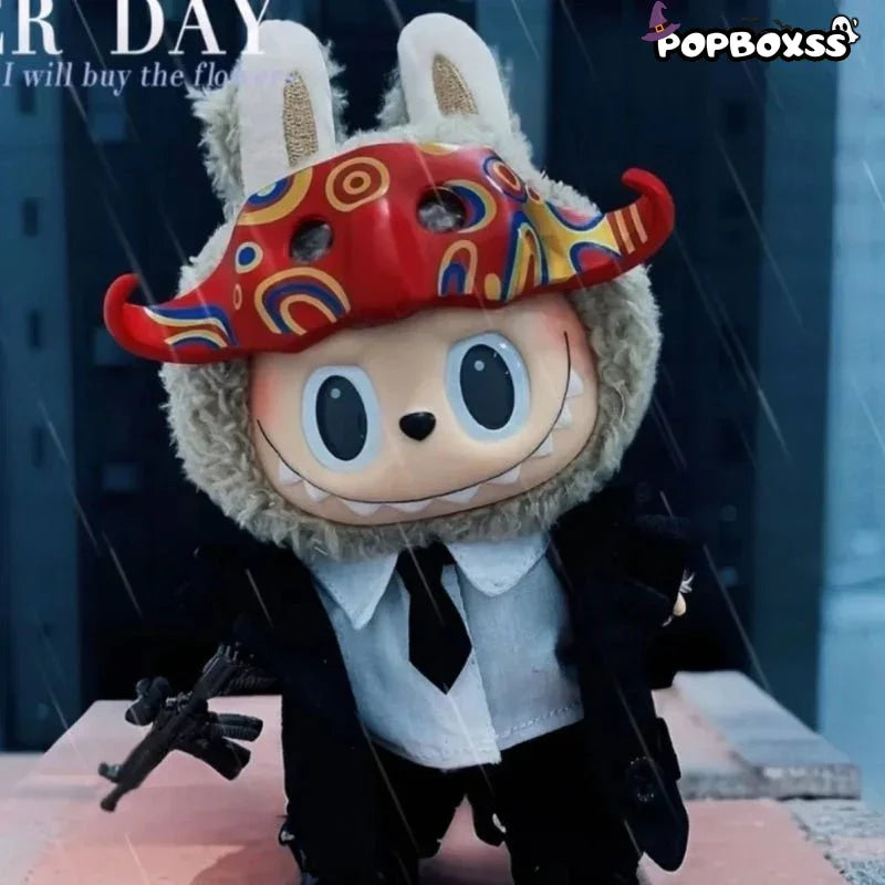 First. second and third generation labubu doll clothes black suit accessories mafia azu suit(No Dolls) - POP BOX