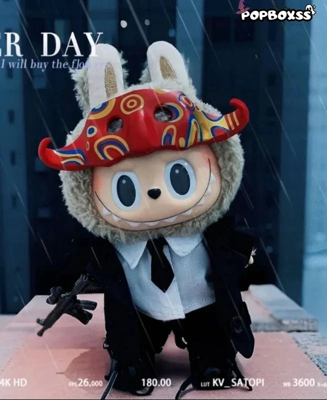 First. second and third generation labubu doll clothes black suit accessories mafia azu suit(No Dolls) - POP BOX