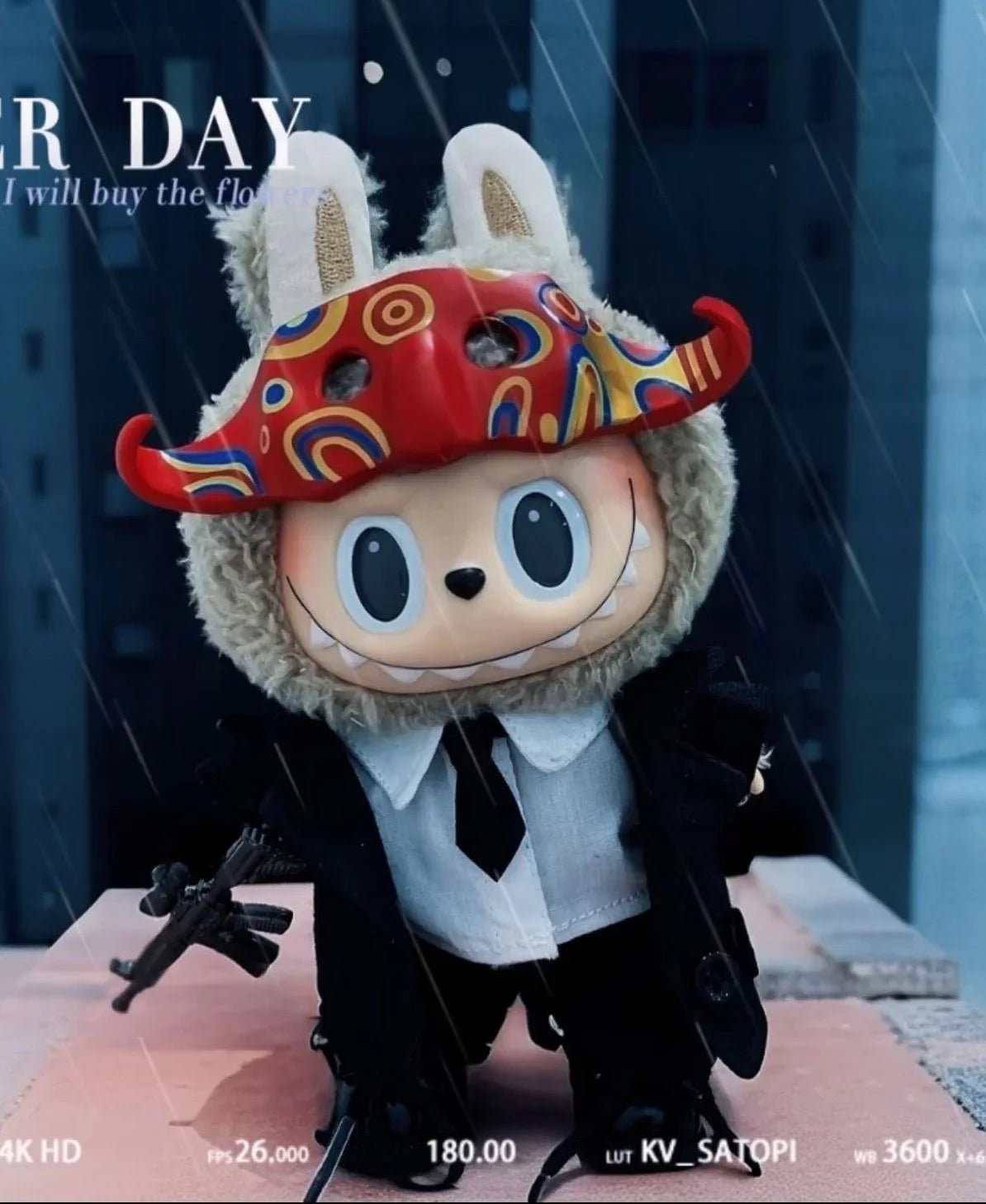 First. second and third generation labubu doll clothes black suit accessories mafia azu suit(No Dolls) - POP BOX