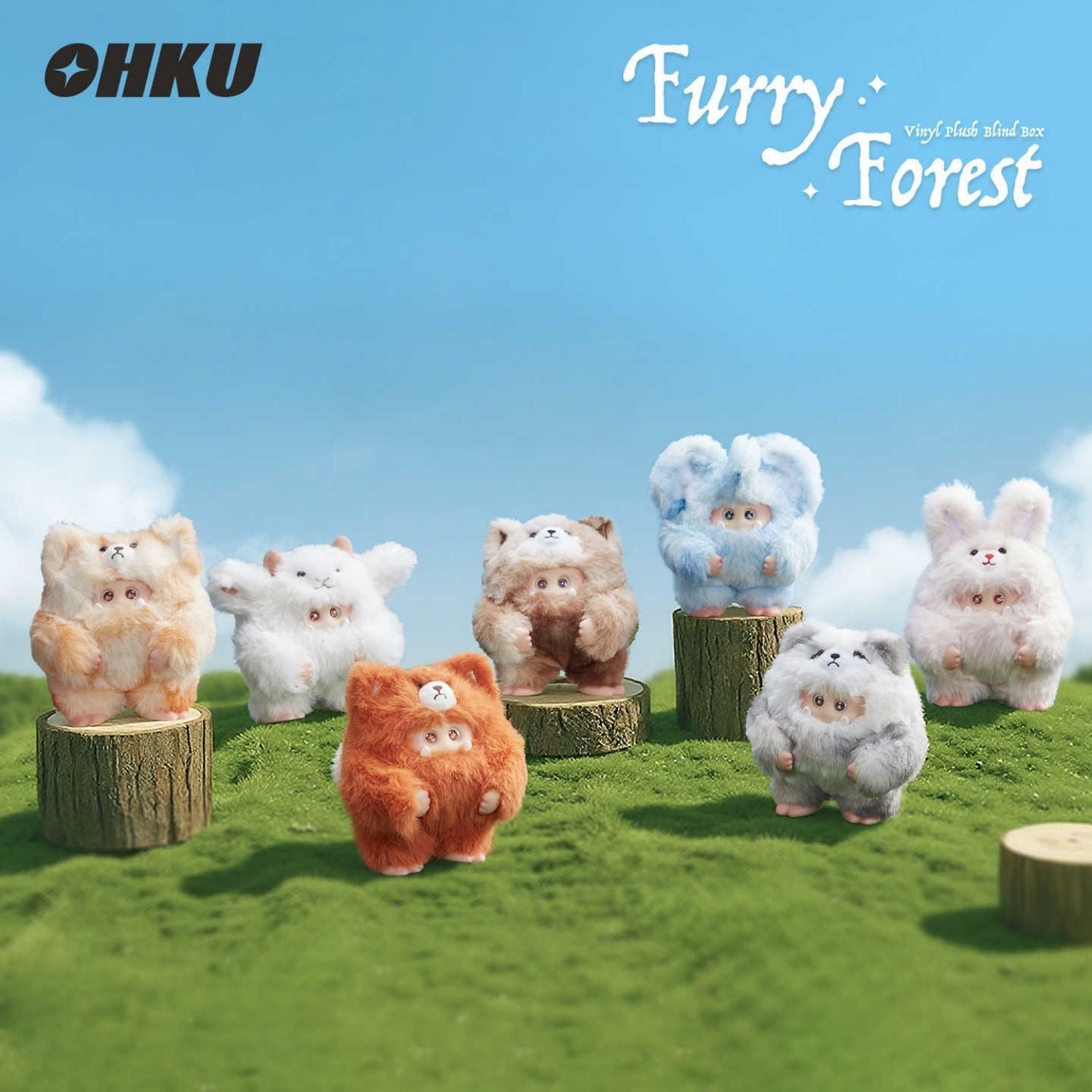 GIGGLE Monster - V2 Furry Forest Series Vinyl Plush Blind Box - POP BOX