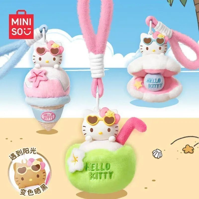 HELL0 KITTY Black Summer Series Scented Plush Pendants, Blind Box - POP BOX