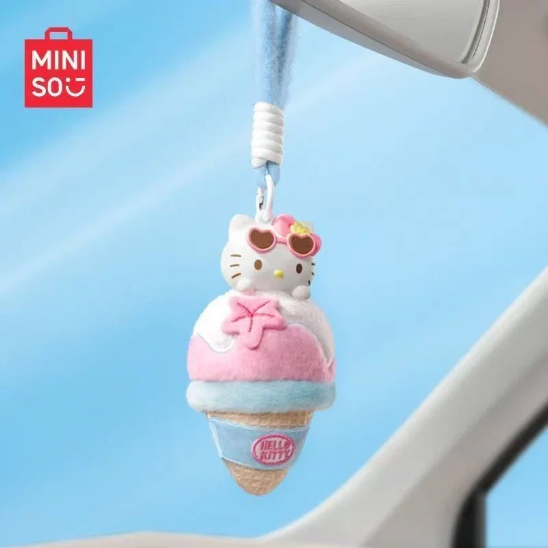 HELL0 KITTY Black Summer Series Scented Plush Pendants, Blind Box - POP BOX