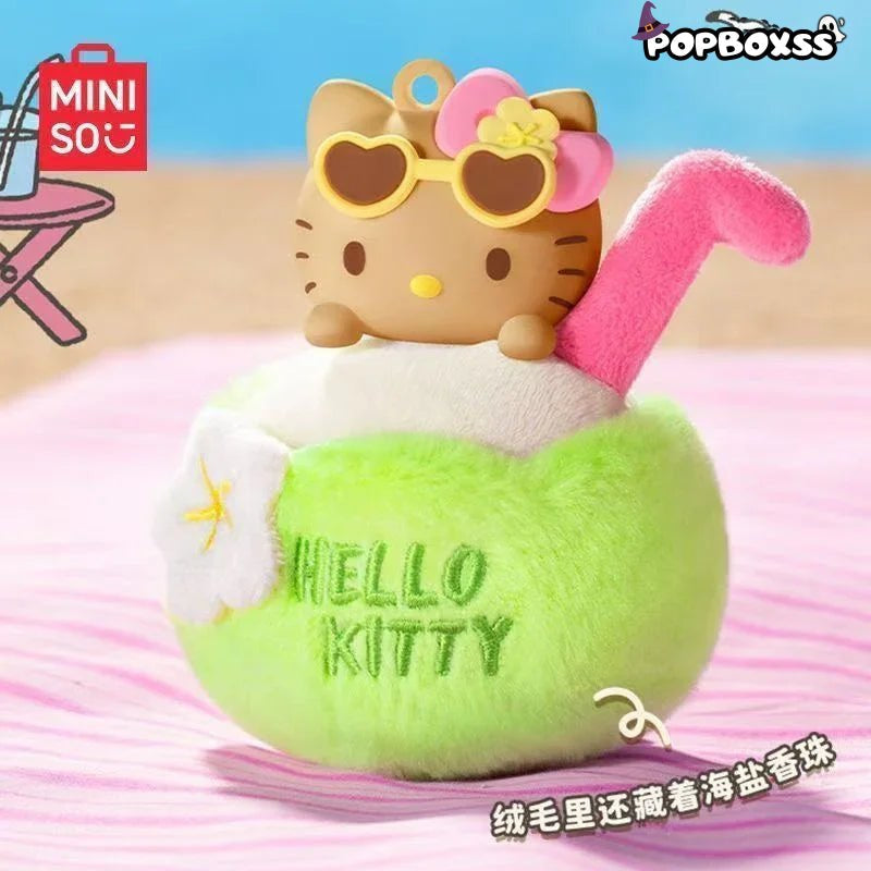 HELL0 KITTY Black Summer Series Scented Plush Pendants, Blind Box - POP BOX