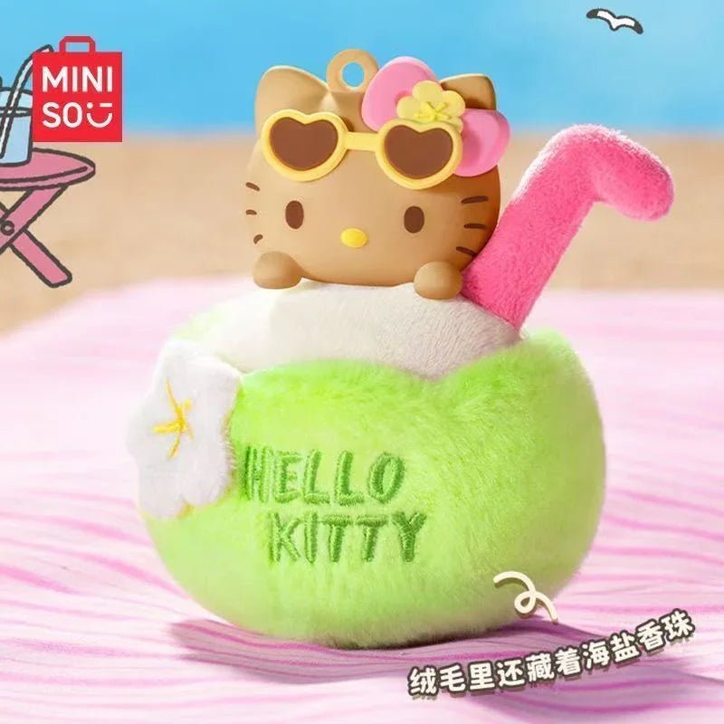 HELL0 KITTY Black Summer Series Scented Plush Pendants, Blind Box - POP BOX