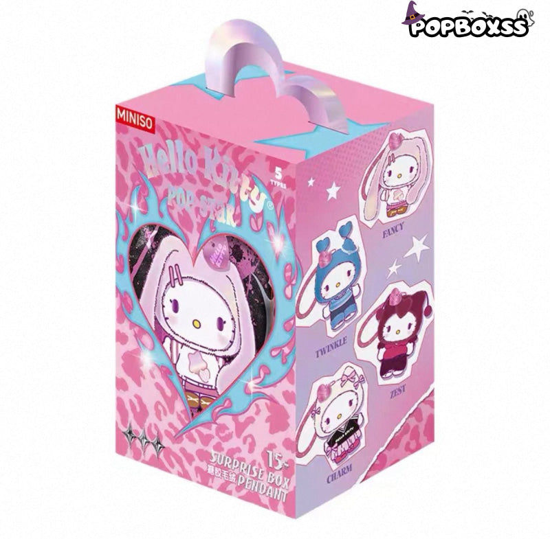 HELL0 KITTY Pop Star Series Plush Pendant, Blind Box - POP BOX
