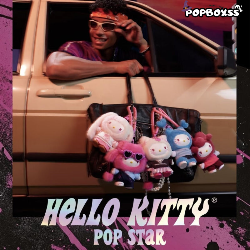 HELL0 KITTY Pop Star Series Plush Pendant, Blind Box - POP BOX