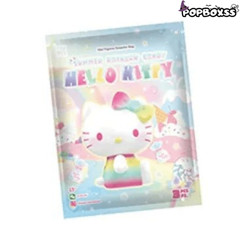Hello - Kitty Summer Rainbow Candy Series Mini Beans Figures. Blind Bag - POP BOX