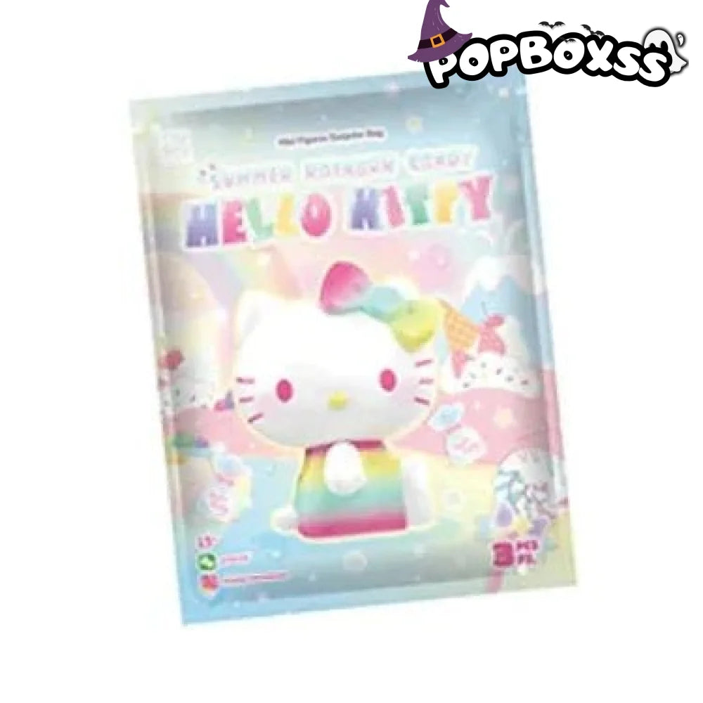Hello - Kitty Summer Rainbow Candy Series Mini Beans Figures. Blind Bag - POP BOX