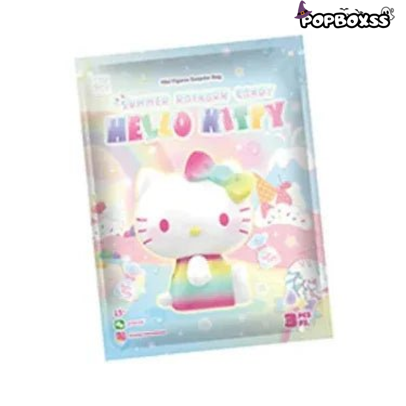 Hello - Kitty Summer Rainbow Candy Series Mini Beans Figures. Blind Bag - POP BOX