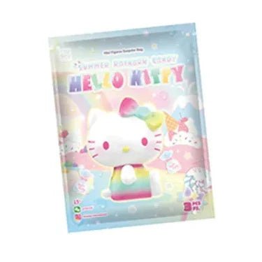 Hello - Kitty Summer Rainbow Candy Series Mini Beans Figures. Blind Bag - POP BOX
