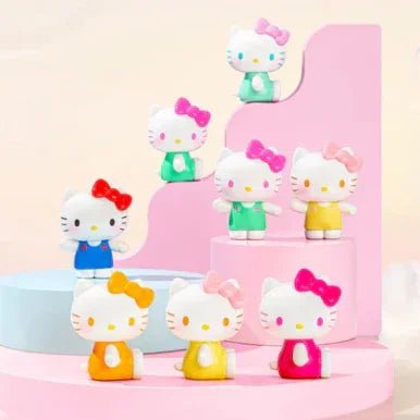 Hello - Kitty Summer Rainbow Candy Series Mini Beans Figures. Blind Bag - POP BOX