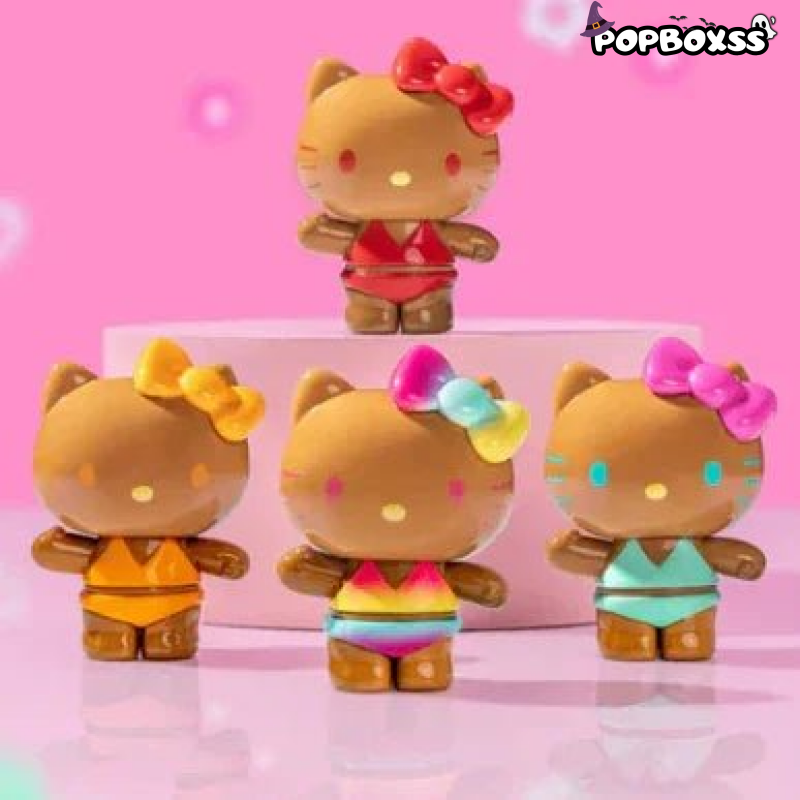 Hello - Kitty Summer Rainbow Candy Series Mini Beans Figures. Blind Bag - POP BOX