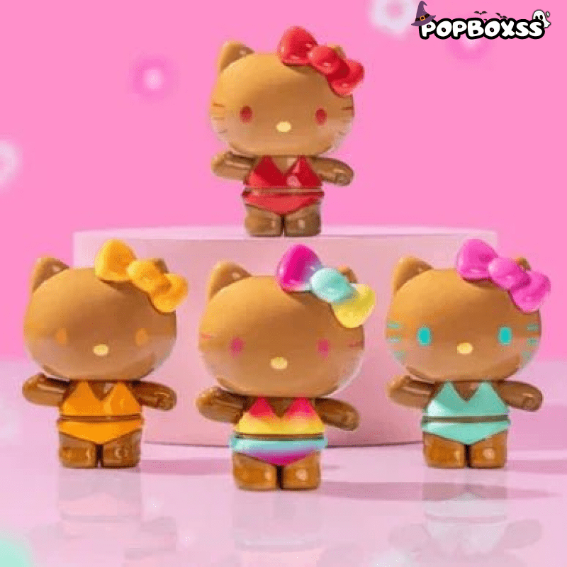 Hello - Kitty Summer Rainbow Candy Series Mini Beans Figures. Blind Bag - POP BOX