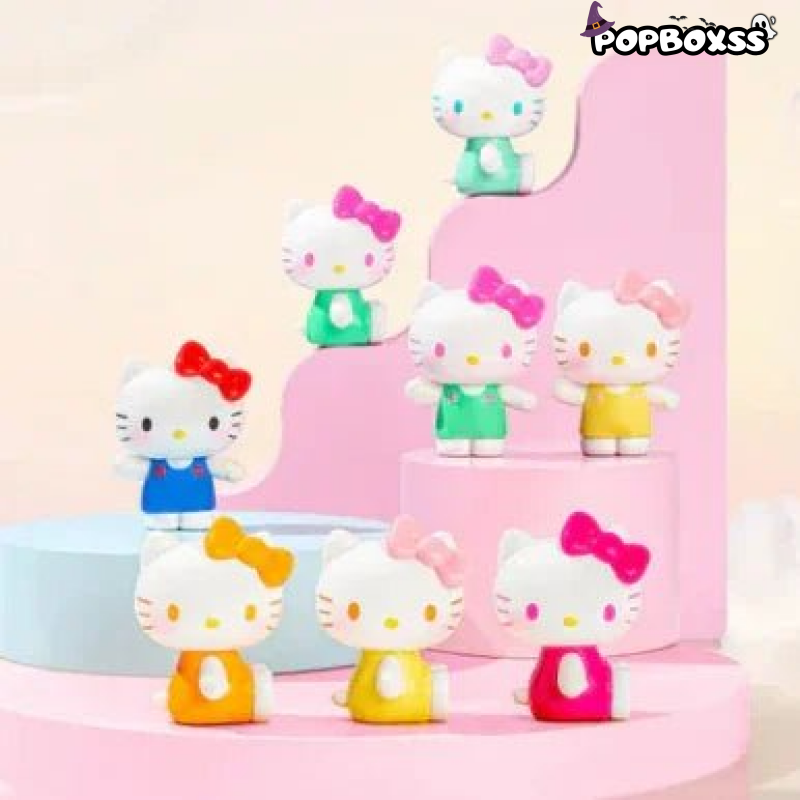 Hello - Kitty Summer Rainbow Candy Series Mini Beans Figures. Blind Bag - POP BOX