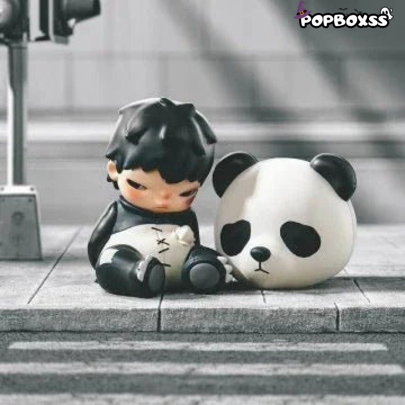 Hirono Doll Panda Figure - POP BOX