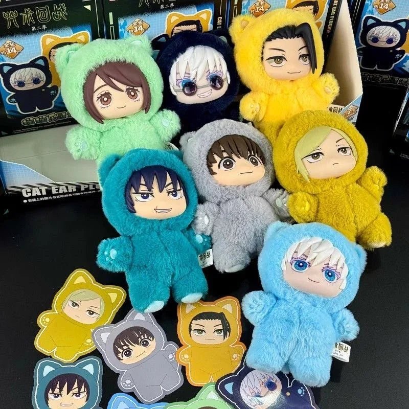 Jujutsu Kaisen Cat Ear Plushie Series Plush Dolls, Blind Box - POP BOX