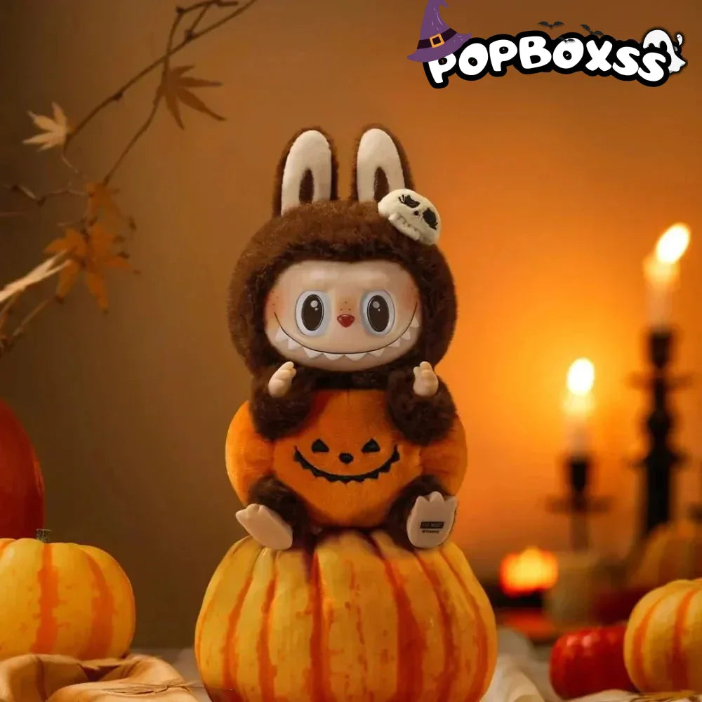 LABUBU Happy Halloween Party Series - Sitting Pumpkin Vinyl Plush Pendant - POP BOX