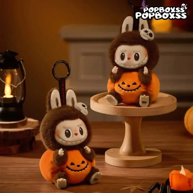 LABUBU Happy Halloween Party Series - Sitting Pumpkin Vinyl Plush Pendant - POP BOX