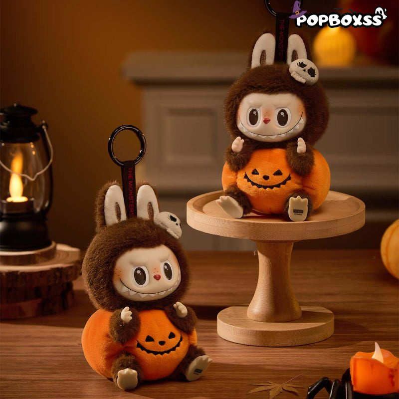 LABUBU Happy Halloween Party Series - Sitting Pumpkin Vinyl Plush Pendant - POP BOX