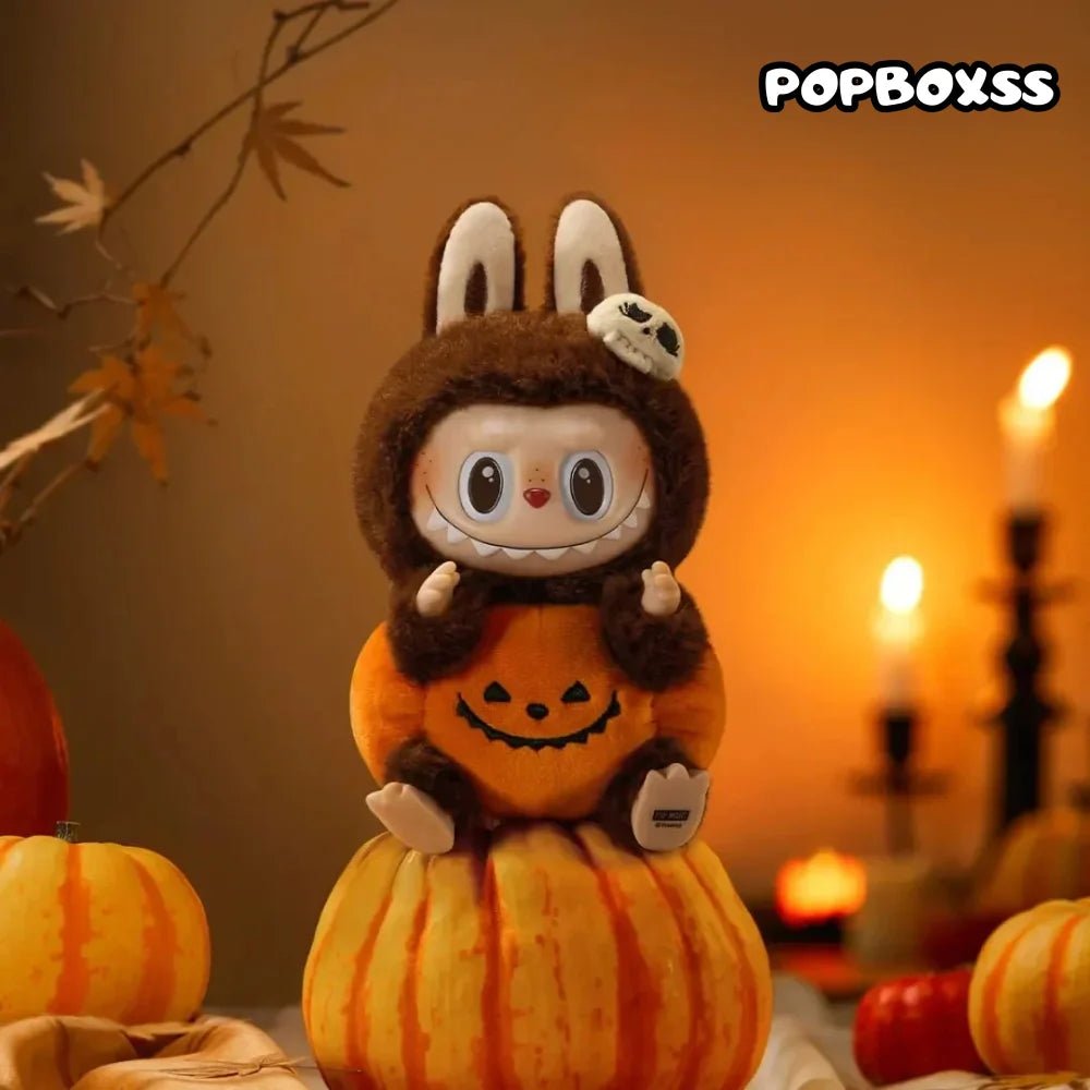 LABUBU Happy Halloween Party Series - Sitting Pumpkin Vinyl Plush Pendant - POP BOX
