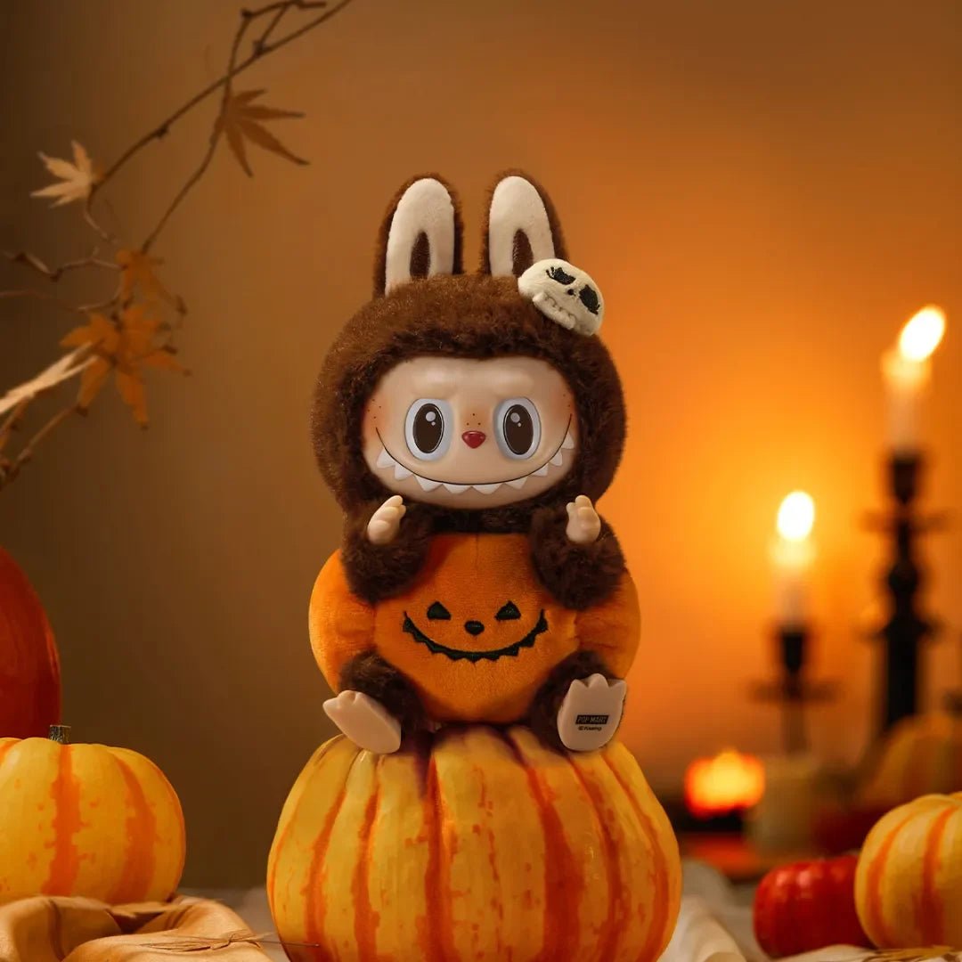 LABUBU Happy Halloween Party Series - Sitting Pumpkin Vinyl Plush Pendant - POP BOX