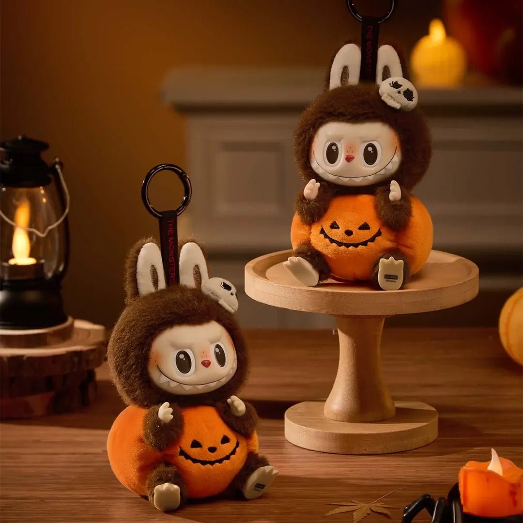 LABUBU Happy Halloween Party Series - Sitting Pumpkin Vinyl Plush Pendant - POP BOX