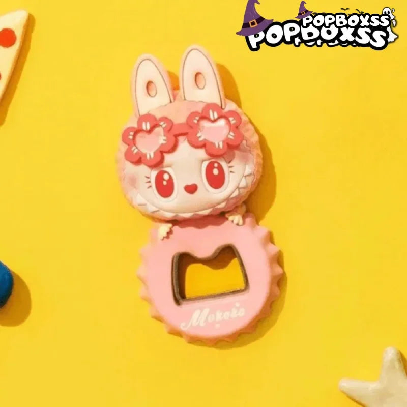 Labubu The Monsters Jump Into Summer Series Bottle Opener Fridge Magnet - POP BOX