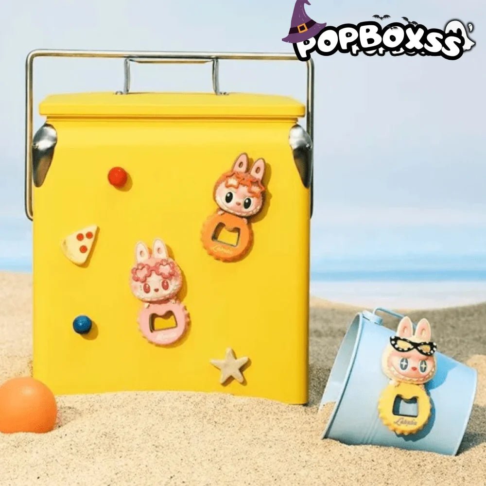 Labubu The Monsters Jump Into Summer Series Bottle Opener Fridge Magnet - POP BOX