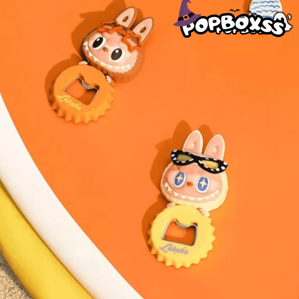 Labubu The Monsters Jump Into Summer Series Bottle Opener Fridge Magnet - POP BOX