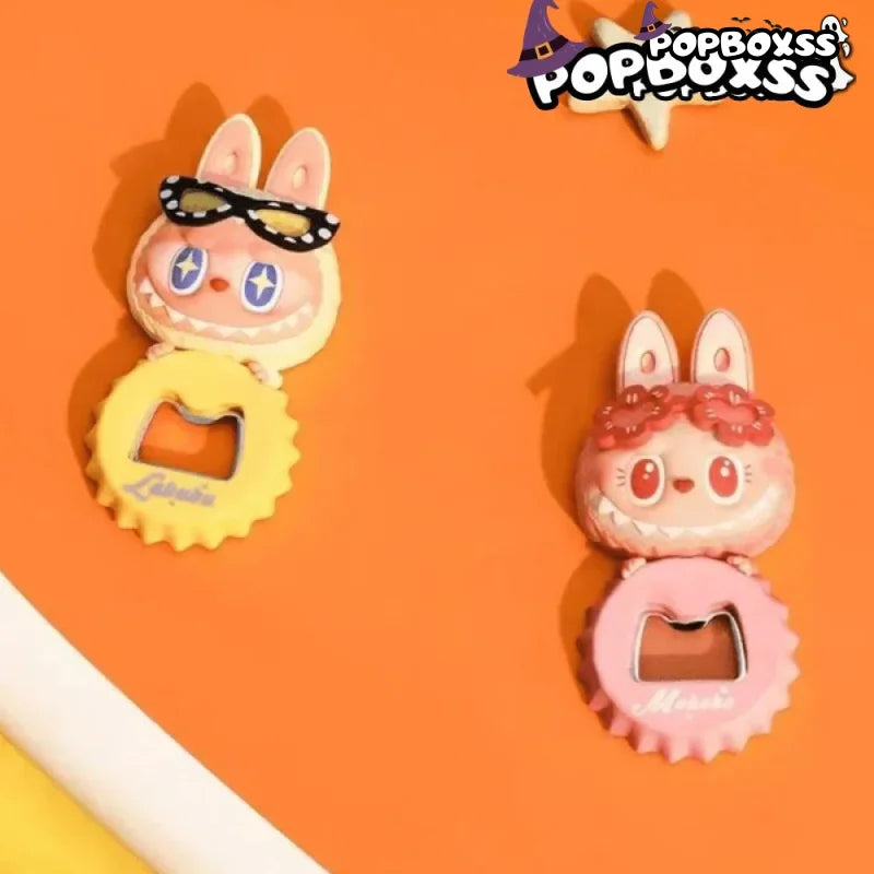 Labubu The Monsters Jump Into Summer Series Bottle Opener Fridge Magnet - POP BOX