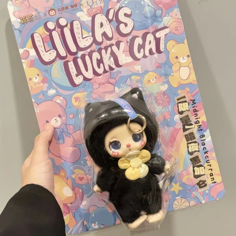 Liila's Lucky Cat Series Midnight Blackcurrant Plush Doll. Limited Edition - POP BOX