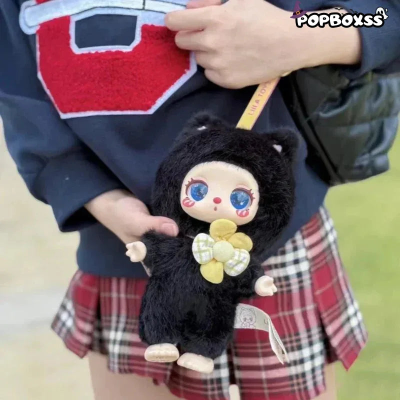 Liila's Lucky Cat Series Midnight Blackcurrant Plush Doll. Limited Edition - POP BOX