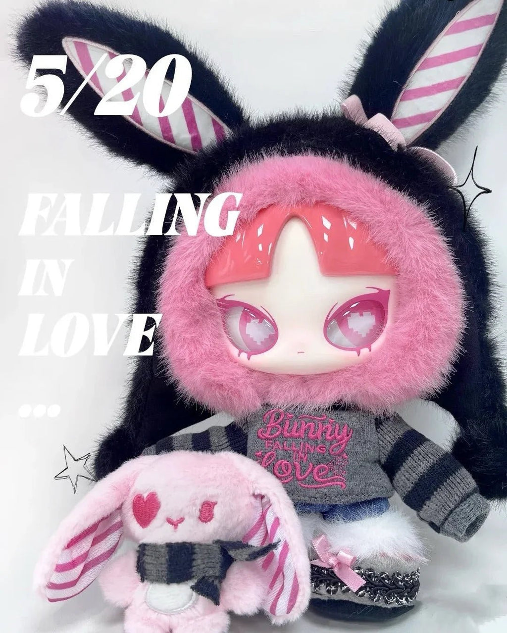 Limited INN'S 520 Bunny Falling in LOVE Plush Dolls - POP BOX
