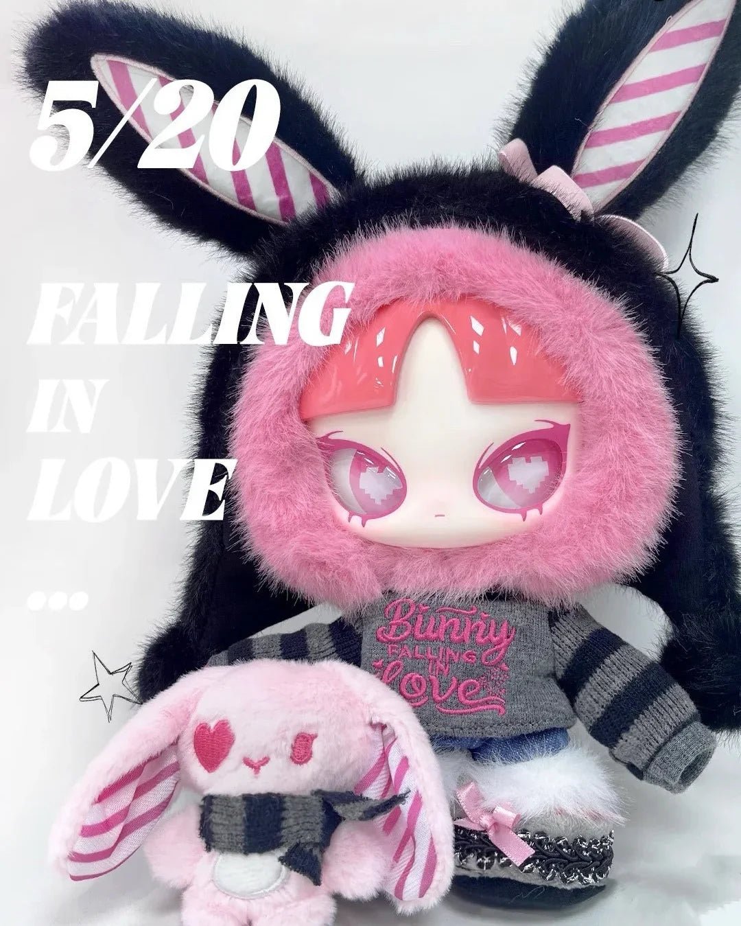 Limited INN'S 520 Bunny Falling in LOVE Plush Dolls - POP BOX