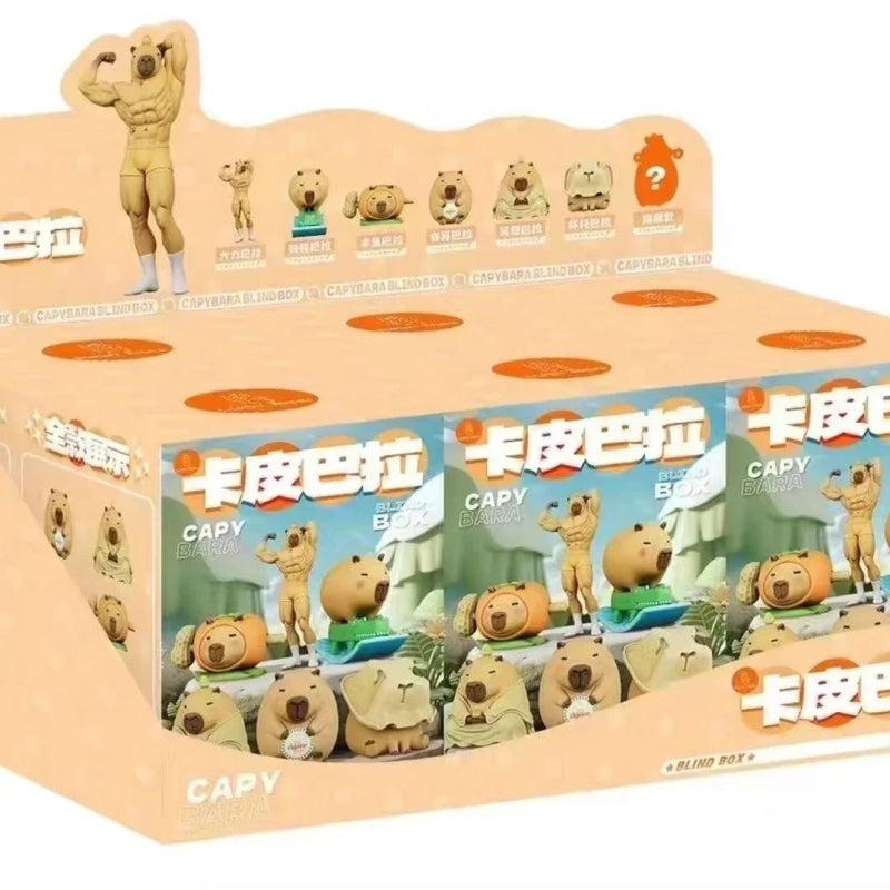 Luck Moai Capybara Series Figures. Blind Box - POP BOX