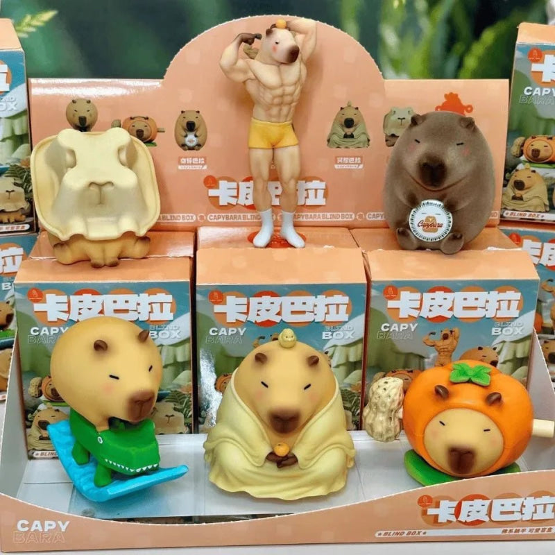 Luck Moai Capybara Series Figures. Blind Box - POP BOX