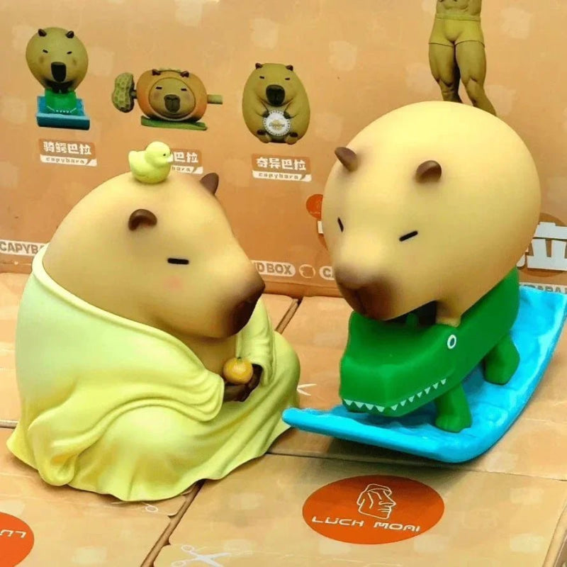 Luck Moai Capybara Series Figures. Blind Box - POP BOX