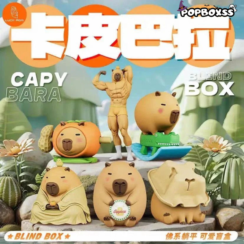 Luck Moai Capybara Series Figures. Blind Box - POP BOX