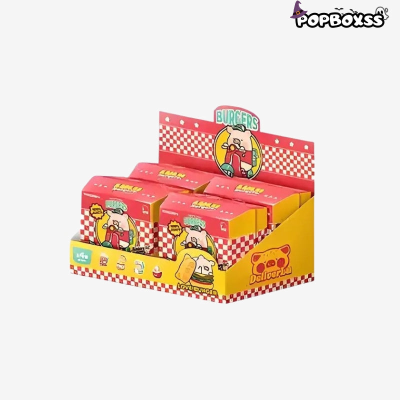 LuLu the Piggy Burger Express Movable Series Figures Blind Box 1 SET(4 BOXES)