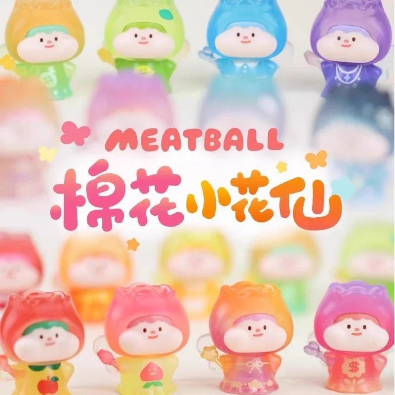 Meatball Cotton Fairy Mini Beans Series Figures. Blind Box - POP BOX
