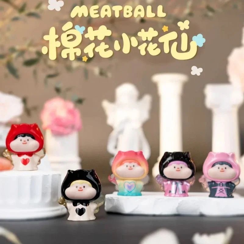 Meatball Cotton Fairy Mini Beans Series Figures. Blind Box - POP BOX