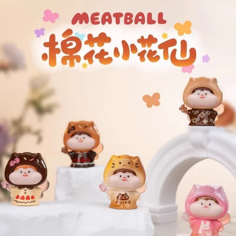 Meatball Cotton Fairy Mini Beans Series Figures. Blind Box - POP BOX