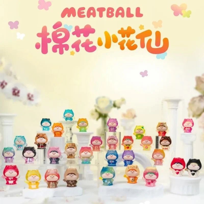 Meatball Cotton Fairy Mini Beans Series Figures. Blind Box - POP BOX