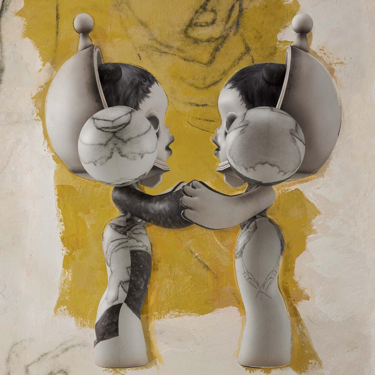 MEGA α SKULLPANDA 400% & 1000% Egon Schiele - POP BOX
