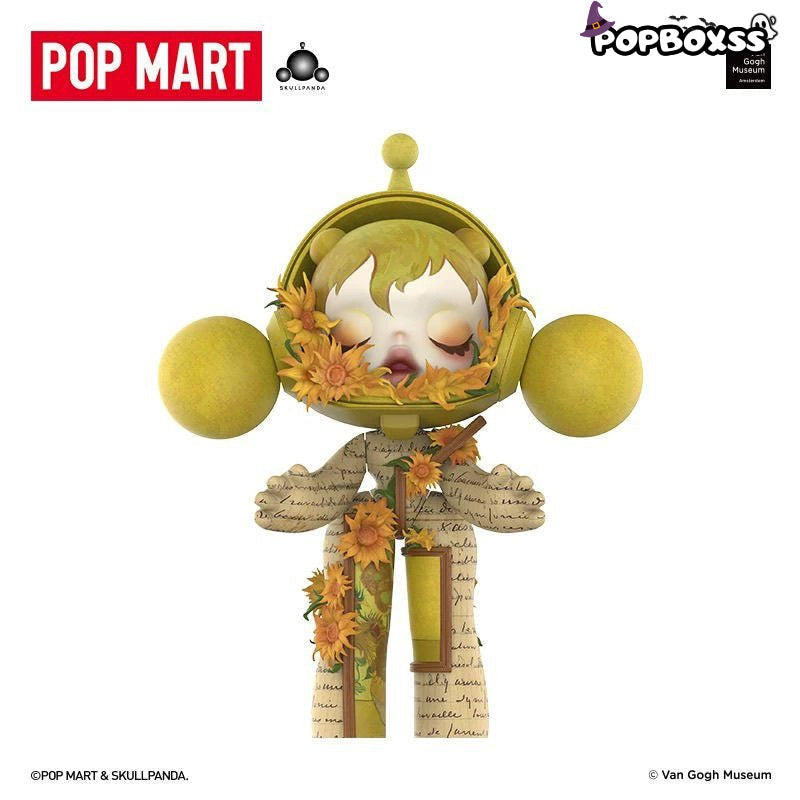 MEGA α SKULLPANDA 400% Van Gogh Museum Sunflowers - POP BOX