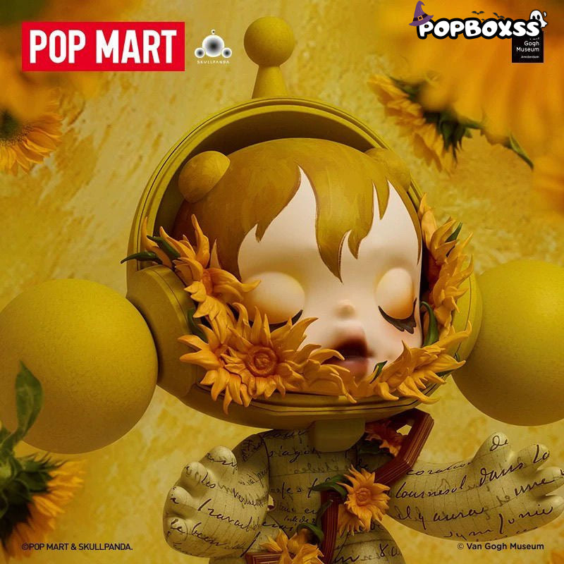 MEGA α SKULLPANDA 400% Van Gogh Museum Sunflowers - POP BOX