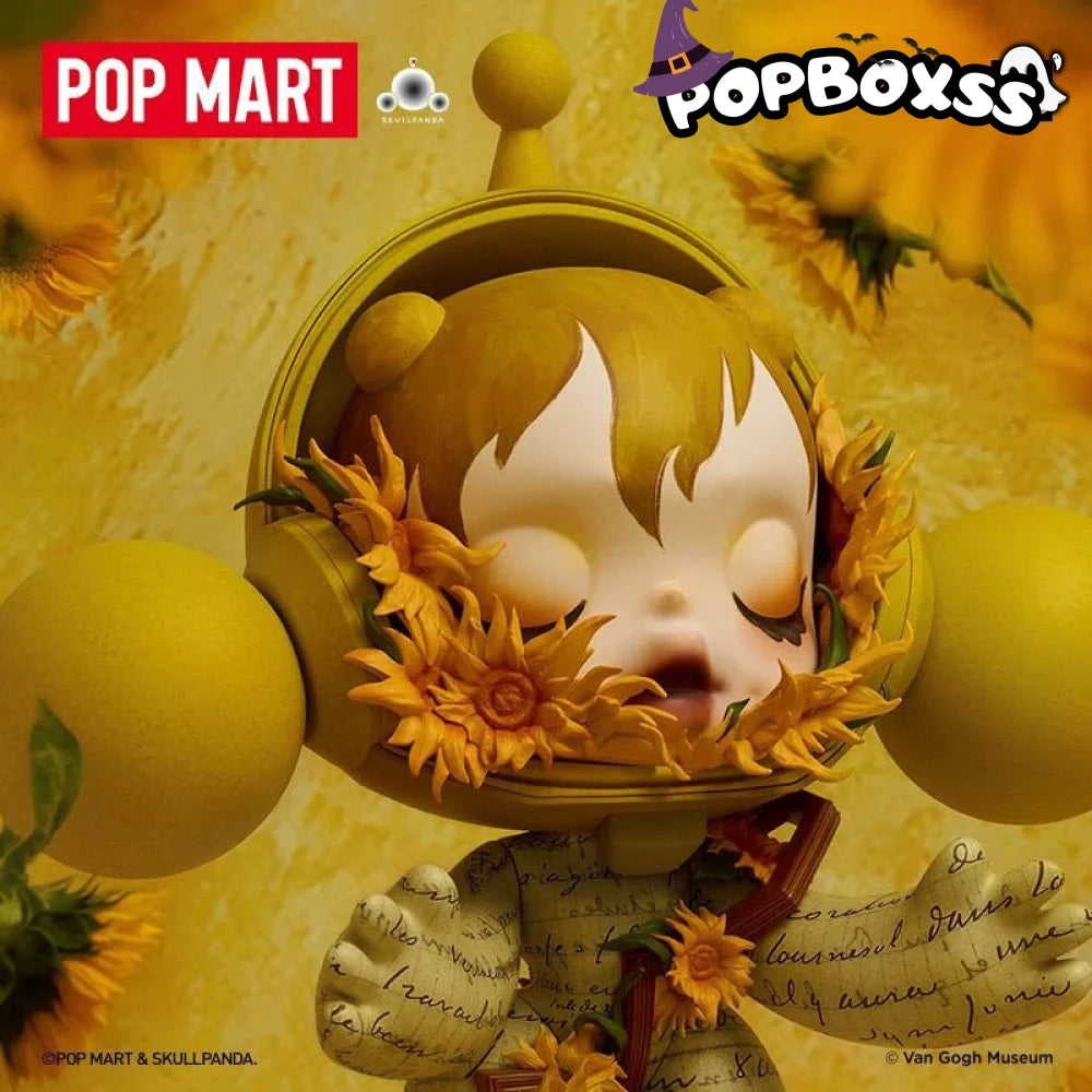 MEGA α SKULLPANDA 400% Van Gogh Museum Sunflowers - POP BOX